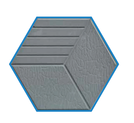 Gạch Lục Giác Màu Ghi